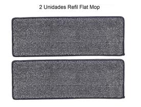 2 Unid. Refil Rodo Flat Mop Almofada Microfibra Esfregão - 123Util