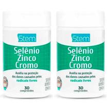 2 UNID.SELÊNIO-ZINCO-CROMO 30 comprimidos - Stem Pharmaceutical