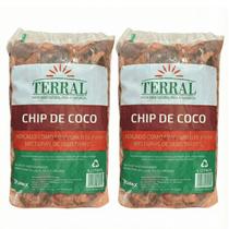 2 Unidade Chips de Coco Terral 4 Litros 2 Unidade Chips de Coco Terral 4 Litros