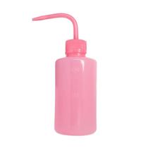 2 Unidades Almotolia Rosa Bico Curvo 250ml Higienização Extensão De Cílios