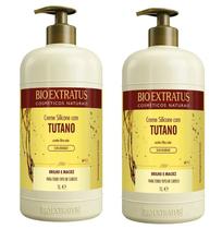 2 Unidades Bio Extratus Creme De Silicone Com Tutano 1 Litro