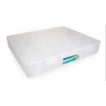 2 Unidades Box 21 Divisórias Multiuso Organizador Transparente De Plástico