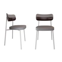 2 Unidades Cadeira Alloa fixa C/4 Pés 50 X 44,7 X 83,8 cm Pés Brancos 2 Unidades Cadeira Alloa fixa C/4 Pés 50 X 44,7 X 83,8 cm Pés Brancos