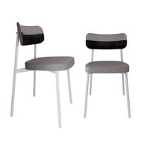 2 Unidades Cadeira Alloa fixa C/4 Pés 50 X 44,7 X 83,8 cm Pés Brancos 2 Unidades Cadeira Alloa fixa C/4 Pés 50 X 44,7 X 83,8 cm Pés Brancos