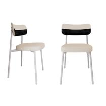 2 Unidades Cadeira Alloa fixa C/4 Pés 50 X 44,7 X 83,8 cm Pés Brancos 2 Unidades Cadeira Alloa fixa C/4 Pés 50 X 44,7 X 83,8 cm Pés Brancos