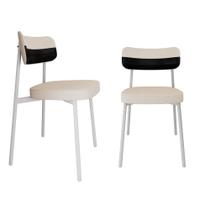 2 Unidades Cadeira Alloa fixa C/4 Pés 50 X 44,7 X 83,8 cm Pés Brancos 2 Unidades Cadeira Alloa fixa C/4 Pés 50 X 44,7 X 83,8 cm Pés Brancos