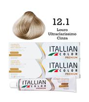 2 Unidades Coloração Itallian Color 12.1 Louro Ultraclaríssimo Cinza
