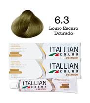 2 Unidades Coloração Itallian Color 6.3 Louro Escuro Dourado