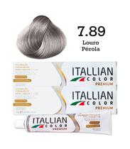 2 Unidades Coloração Itallian Color 7.89 Louro Pérola
