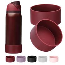 2 unidades de botas de silicone para garrafas Owala 24 oz e 32 oz, Black Cherry 2 unidades de botas de silicone para garrafas Owala 24 oz e 32 oz, Black Cherry