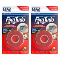 2 Unidades Fita Dupla Face Acrílica 12mm 2m Tekbond 2 Unidades Fita Dupla Face Acrílica 12mm 2m Tekbond