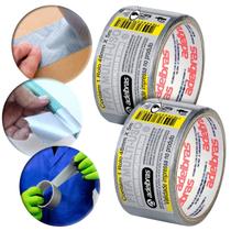 2 Unidades Fita Silver Tape Adelbras 48mm x 5 Metros Prata Multiuso 2 Unidades Fita Silver Tape Adelbras 48mm x 5 Metros Prata Multiuso