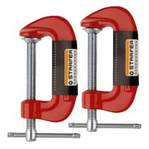 2 Unidades Grampos C Starfer 2 Polegadas Ideal para Projetos de Marcenaria e Oficina 2 Unidades Grampos C Starfer 2 Polegadas Ideal para Projetos de Marcenaria e Oficina