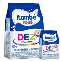 2 Unidades Leite em Pó instatâneo ITAMBÉ KIDS- Dez Vitaminas 700g