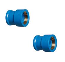 2 Unidades Luva LR Bucha Latão 20x1/2" Azul 2 Unidades Luva LR Bucha Latão 20x1/2" Azul