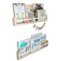 2 unidades - Prateleira Infantil Montessori Decorativa para Livros - Mine (50 cm)