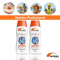 2 Unidades Protetor Solar Nutriex Fps60 Toque Seco 120ml