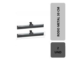 2 Unidades Rodo Para Limpeza De metal Reforçado Eva Duplo 30Cm Puxa E Seca Banheiro Multiuso Sem Cabo 2 Unidades Rodo Para Limpeza De metal Reforçado Eva Duplo 30Cm Puxa E Seca Banheiro Multiuso Sem Cabo