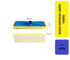 2 Unidades Rodo Para Limpeza Esfregão Esponja Espuma Macia Lava Limpa Vidro Multiuso Sem Cabo