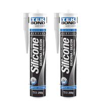 2 Unidades Silicone Acético Preto 256g Tekbond 2 Unidades Silicone Acético Preto 256g Tekbond