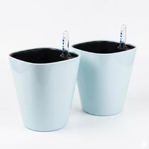 2 Unidades Vaso Autoirrigável Quadrado 14cm - Branco 2 Unidades Vaso Autoirrigável Quadrado 14cm - Branco
