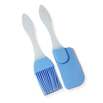 2 Utensílios Espatula Pincel Culinário Silicone 18 Cm Acrílico - Pequeno