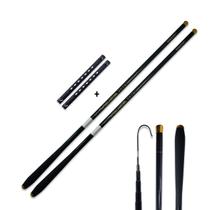 2 Vara De Pesca 6,3m 100% Fibra de Carbono Ultra Leve Kit De Mão