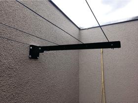 2 Varais Retráteis Em Aço + 20mt Cabo De Aço - Para Apartamento