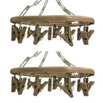 2 Varal Oval Com 16 Prendedores - Sanshin