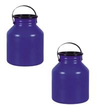 2 Vasilhame Leiteira Galão 10 Litros De Leite Bombona Injesul