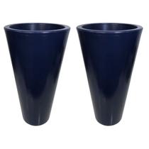 2 Vaso Liso Com Brilho Decorativo De Polietileno Para Plantas E Flores - Alpe & Aritana