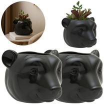 2 Vasos De Parede Cachepot Urso P/ Plantas Suculentas Cactus 2 Vasos De Parede Cachepot Urso P/ Plantas Suculentas Cactus