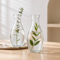 2 Vasos de Vidro Transparente Decorativo Pequeno Para Flores Arranjos Minimalistas Centro Mesa 2 Vasos de Vidro Transparente Decorativo Pequeno Para Flores Arranjos Minimalistas Centro Mesa