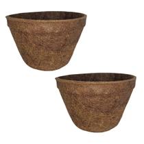2 Vasos Decorativos De Fibra De Coco Nº 14 - Coquim