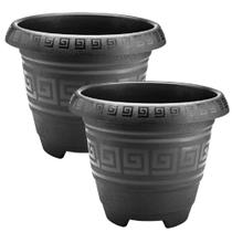 2 Vasos Grandes de Chão 26 Litros para Plantas e Jardins