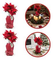 2 Vasos Juta Vermelho Bege Decoração Mesa Natal Casa Juta Vermelho 2 Vasos Juta Vermelho Bege Decoração Mesa Natal Casa Juta Vermelho