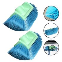 2 Vassoura Lava Ônibus Multiangulos Limpeza Pesada Sem Cabo