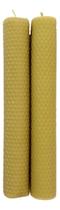 2 Vela De Cera De Abelha 100% Pura E Natural 20x3 Cm