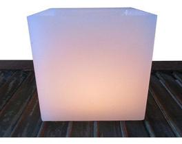 2 Vela Luminária Quadrada 15x15x15cm Deco Casamento + Refil