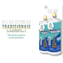 2 Velas 7 dias (Votiva) Nossa Senhora Aparecida 250gr 100% Parafina