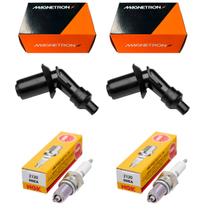 2 Velas Ignição Ngk +2 Cachimbos Magnetrom Cb400, Cb450 2 Velas Ignição Ngk +2 Cachimbos Magnetrom Cb400, Cb450