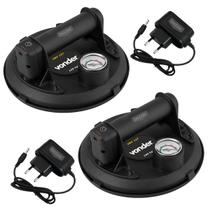 2 Ventosa a Bateria 20cm Vonder Bomba De Vácuo 100kg VBV137 Maquina de Assentar Piso e Vidro Com Maleta