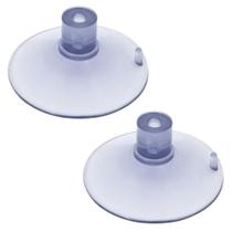 2 Ventosa De 90Mm 9 Cm Em Pvc Sem Parafuso Com Cabeça Chata