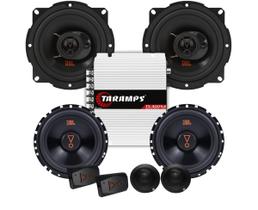 2 Vias JBL 62VMS80 160W + Par Alto Falantes JBL 5 Triaxiais 5TRFX55 110W + Módulo TS400x4 2 Vias JBL 62VMS80 160W + Par Alto Falantes JBL 5 Triaxiais 5TRFX55 110W + Módulo TS400x4
