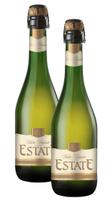 2 Vinho Estate Frisante Branco Suave Garrafa Vidro 660 ML