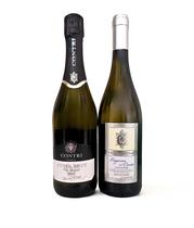 2 Vinhos Italianos Espumante Contri e Branco Laguna 750ml