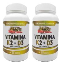 2 Vitamina K2 Mk7 65mcg + Vitamina D3 Colecalciferol 5mcg