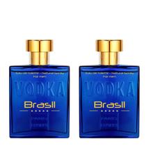 2 Vodka Brasil Blue Paris Elysees Eau de Toilette - 100ml