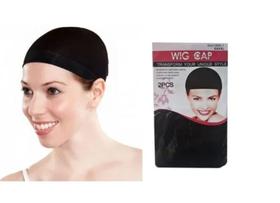2 Wig Cap Touca Preta Para Peruca Wig Front Proteses
