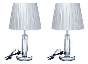 2 X Abajur Luminária De Mesa Quarto Led Bivolt Decorativo